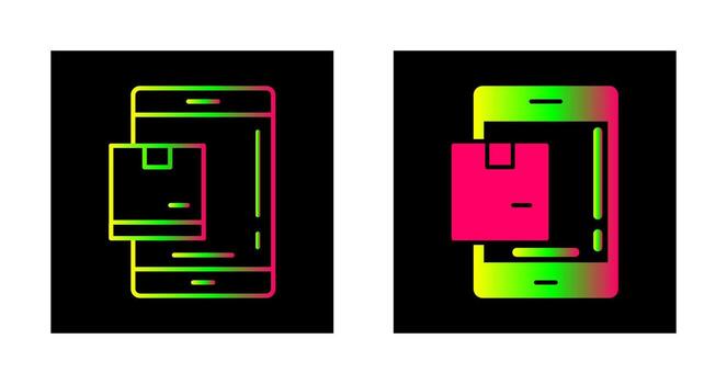 icono de vector de paquete