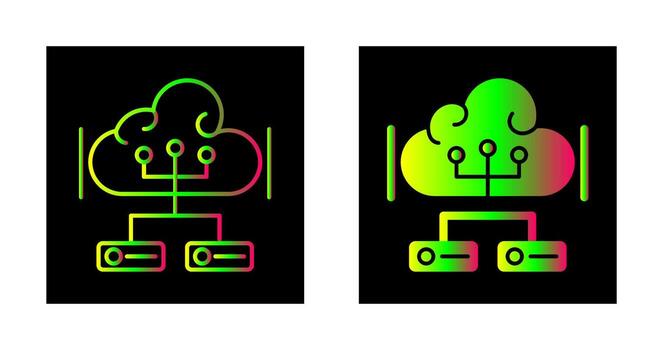 icono de vector de datos grandes