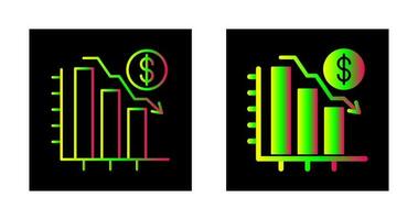 Chart Down Vector Icon