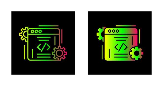 icono de vector de codificación