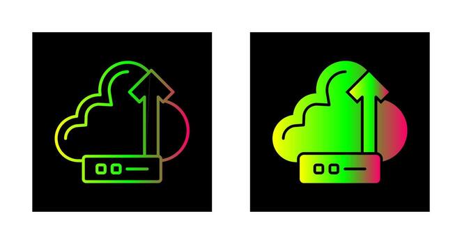 icono de vector de nube