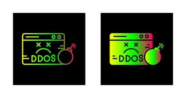 icono de vector de ddos