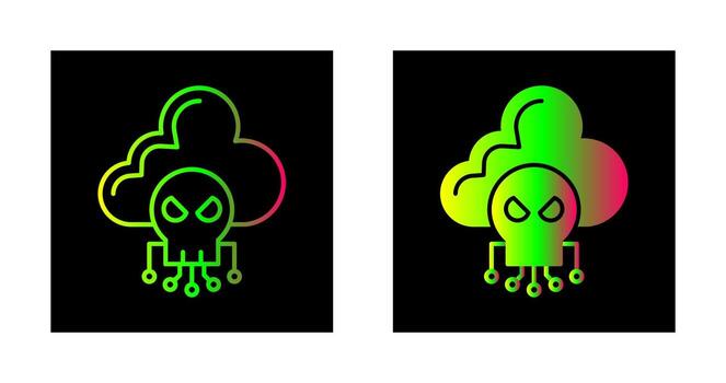 icono de vector de nube