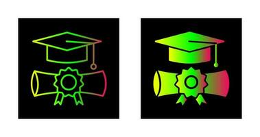 icono de vector de graduación