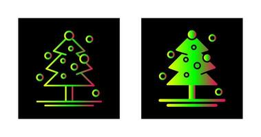 icono de vector de árbol de navidad