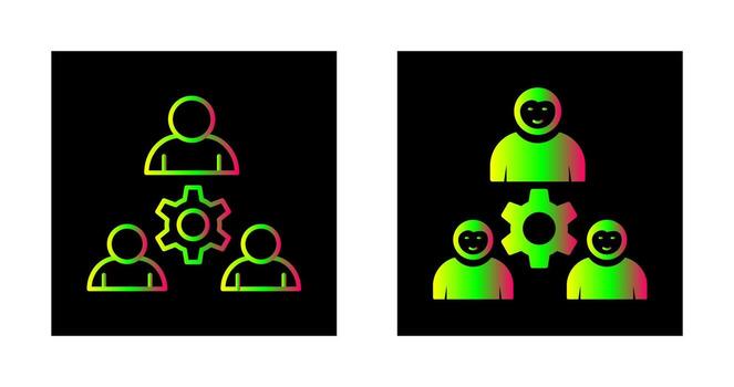 icono de vector de trabajo en equipo