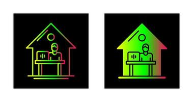 Work At Home Vector Icon