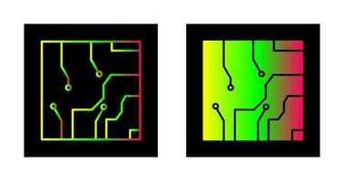 icono de vector de circuito eléctrico