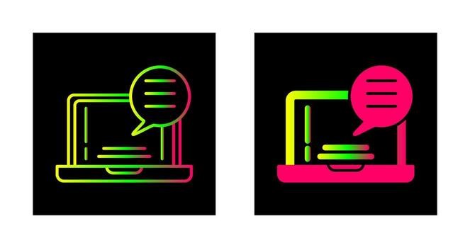 icono de vector de chat