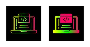 icono de vector de codificación