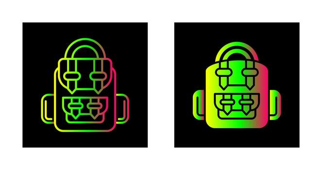 icono de vector de mochila