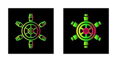 Ship Wheel Vector Icon