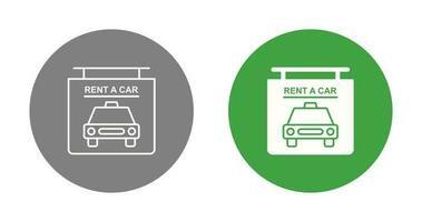 Rent a Car Vector Icon