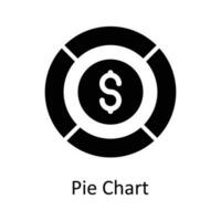 Pie Chart Vector  Solid Icon Design illustration. User interface Symbol on White background EPS 10 File