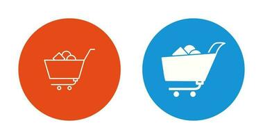 Unique Shopping Cart II Vector Icon