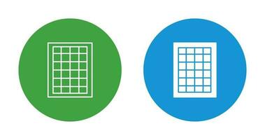 Table of Rates Vector Icon