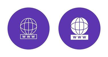 Unique World Wide Web Vector Icon