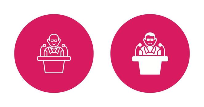 Unique Lecture Vector Icon