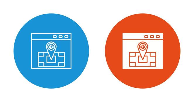 icono de vector de ubicación