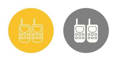 icono de vector de walkie-talkie