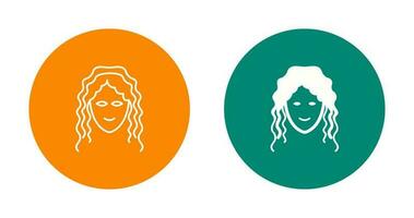 Hair Curly Vector Icon