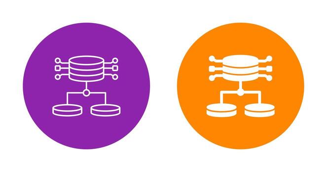 icono de vector de datos estructurados