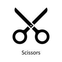 Scissors Vector  Solid Icon Design illustration. User interface Symbol on White background EPS 10 File