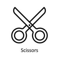 Scissors Vector  outline Icon Design illustration. User interface Symbol on White background EPS 10 File