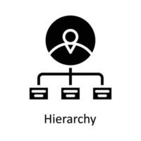 Hierarchy Vector  Solid Icon Design illustration. User interface Symbol on White background EPS 10 File