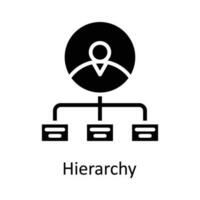 Hierarchy Vector  Solid Icon Design illustration. User interface Symbol on White background EPS 10 File