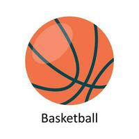 Basketball Vector  Flat Icon Design illustration. Education and learning Symbol on White background EPS 10 File