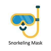Snorkeling Mask Vector  Flat Icon Design illustration. Sports and games  Symbol on White background EPS 10 File