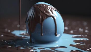 Earth melting by global warming or climate change problem, photo