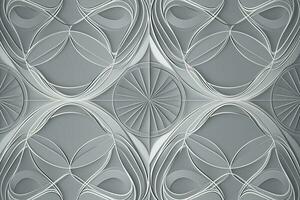 Gray geometric art pattern. Line art for creative design of posters, cards, wallpapers, banners, websites, prints etc. Works of modern art, generate ai photo