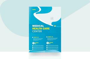 corporate business flyer hospital banner medical healthcare background design template vector