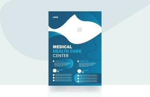 medical healthcare corporate flyer hospital banner background design template vector