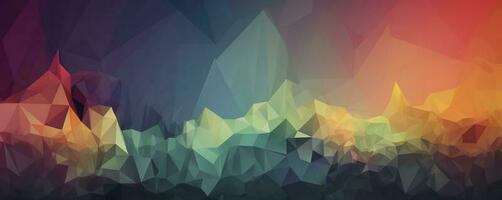 Abstract Low-Poly background. triangulated texture. Design 3d. Polygonal geometrical pattern. Triangular modern style, generate ai photo