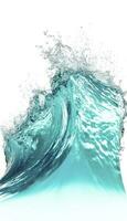 Sea waves world ocean day background illustration , generate ai photo