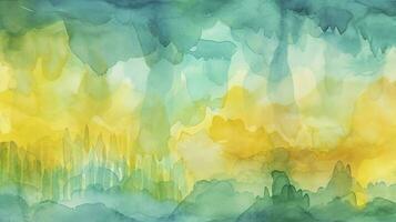 Abstract watercolor background with gold glitter, generate ai photo