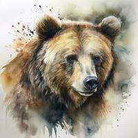 Brown bear, generate ai photo