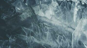 Frozen ice texture background wallpaper toned, generate ai photo