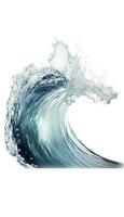 Sea waves world ocean day background illustration , generate ai photo