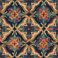 specify Pattern Painting, abstract watercolor patterns, and seamless patterns. Modern stylish abstract texture. Seamless pattern with hand drawn, generate ai photo