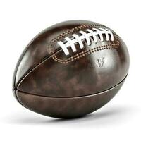 American football isolated on white background, generate ai photo