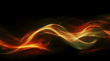 Abstract background with bright glowing fire lines, generate ai photo