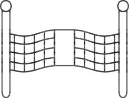 Finish Banner Or Flag Icon In Outline Style. vector