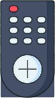 Remote Icon In Blue And Gray Color. vector