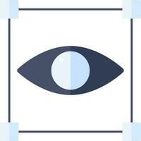 Vision Or Eye Selection Icon In Blue Color. vector