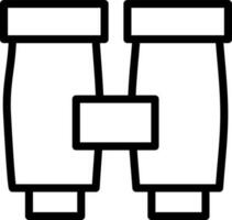 lineal estilo binocular icono o símbolo. vector