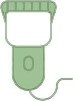 Trimmer Icon Or Symbol In Green And White Color. vector